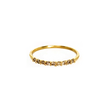 Morning Dew Champagne Diamond Ring in Gold Vermeil