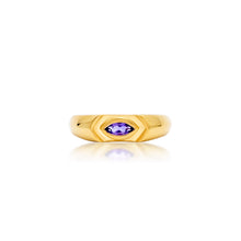 Purple Amethyst Ngao Ring