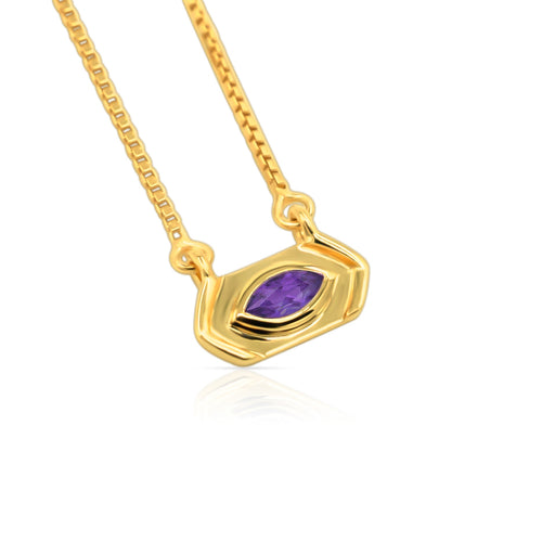 Purple Amethyst Ngao Chain