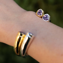 Purple Amethyst Colours of Africa Cuff in 925 Silver