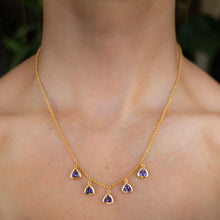 Purple Amethyst Colours of Africa Shaker Chain in Gold Vermeil