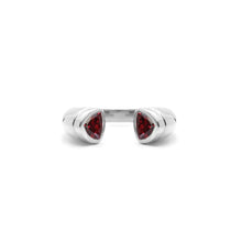 Red Garnet Colours of Africa Ring in 925 Silver
