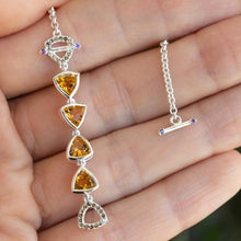 Citrine Totem Bracelet in 925 Silver