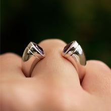 Purple Amethyst Colours of Africa Ring in 925 Silver