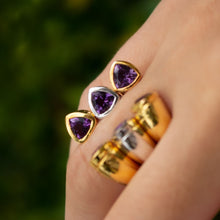 Purple Amethyst Colours of Africa Ring in 925 Silver