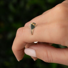 Yellow Sapphire Claw Ring in 925 Silver